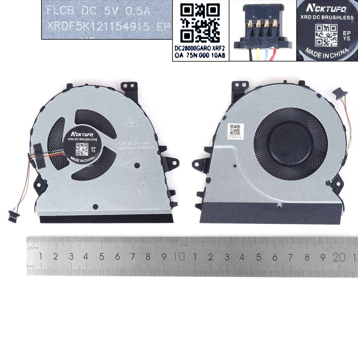 Picture of New Replacement CPU Cooling Fan For  Asus ZenBook UX431FA FN（High copy） N/A Layout